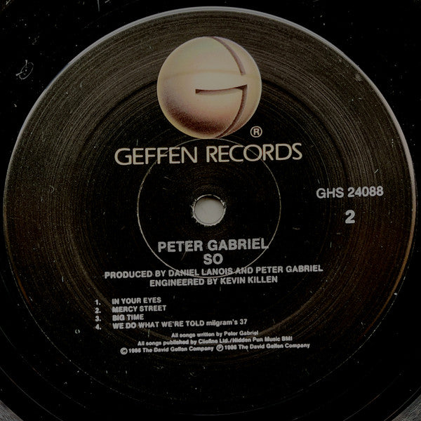 Peter Gabriel - So (Vinyl, LP, Album) Very Good (VG) / Very Good (VG)