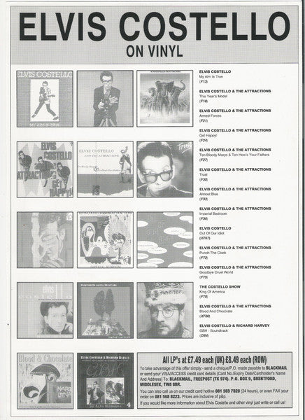 Elvis Costello & The Attractions - The Very Best Of Elvis Costello And The Attractions (2xVinyl, Vinyl, LP, Compilation, 7", 45 RPM, Limited Edition) Very Good Plus (VG+) / Very Good Plus (VG+)