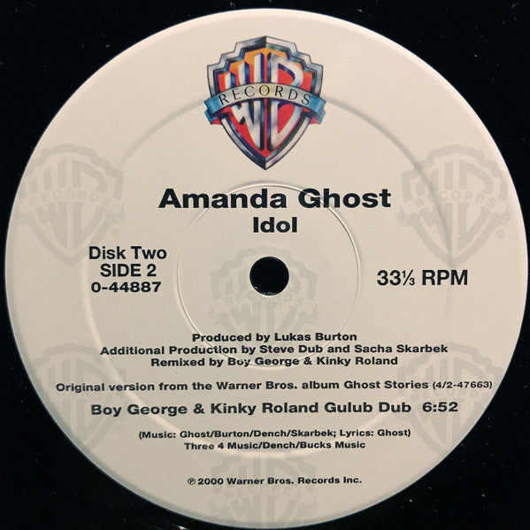 Amanda Ghost - Idol (2xVinyl, 12", 33 ⅓ RPM) Very Good Plus (VG+) / Very Good (VG)