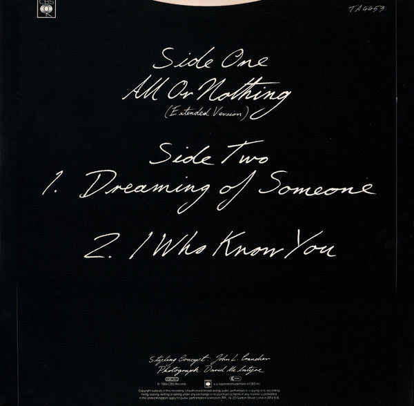 Fiction Factory - All Or Nothing (Extended Version) (Vinyl, 12", 45 RPM, Single) Very Good Plus (VG+) / Very Good Plus (VG+)