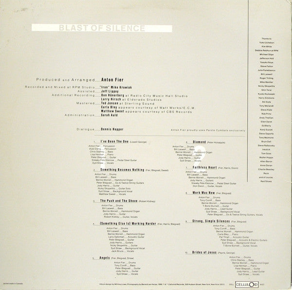 The Golden Palominos - Blast Of Silence (Axed My Baby For A Nickel) (Vinyl, LP, Album, Stereo) Near Mint (NM or M-) / Very Good Plus (VG+)