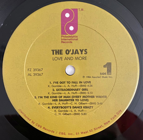 The O'Jays - Love And More (Vinyl, LP, Album, Stereo) Very Good (VG) / Very Good (VG)