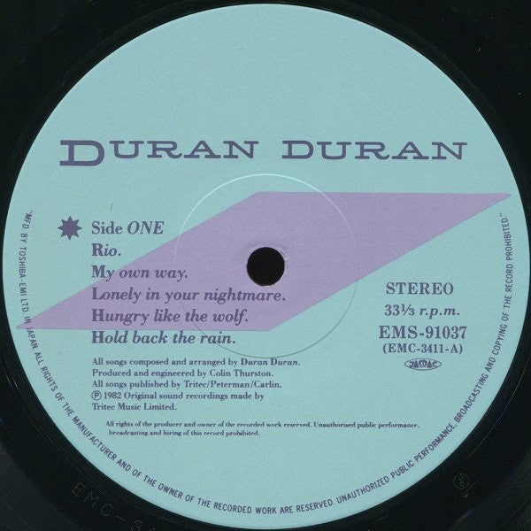 Duran Duran - Rio (Vinyl, LP, Album)