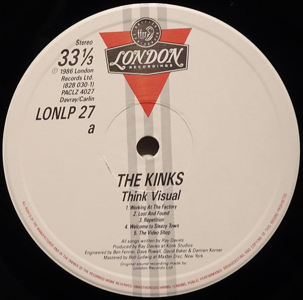 The Kinks - Think Visual (Vinyl, LP, Album, Stereo)