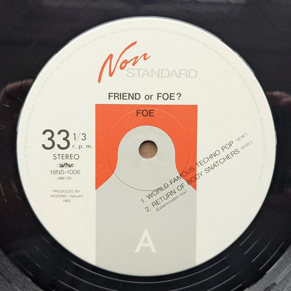 Friends Of Earth - Friend Or Foe? (Vinyl, 12", 33 ⅓ RPM, EP, Stereo)