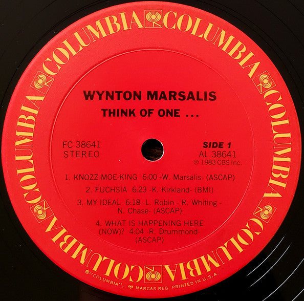 Wynton Marsalis - Think Of One (Vinyl, LP, Album, Stereo) Very Good Plus (VG+) / Very Good Plus (VG+)