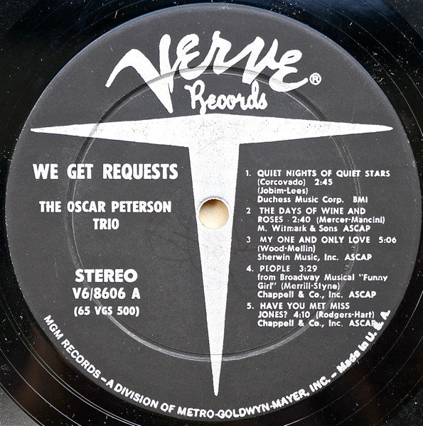 The Oscar Peterson Trio - We Get Requests (Vinyl, LP, Album, Stereo)