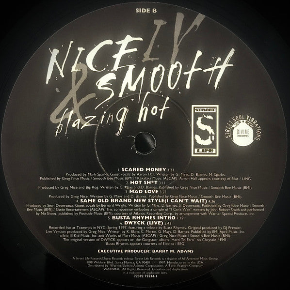 Nice & Smooth - IV: Blazing Hot (Vinyl, LP, Album) Good Plus (G+) / Very Good Plus (VG+)