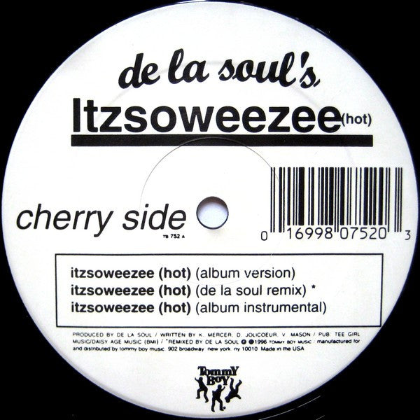 De La Soul - Itzsoweezee (Hot) (Vinyl, 12", 33 ⅓ RPM) Very Good (VG) / Very Good (VG)