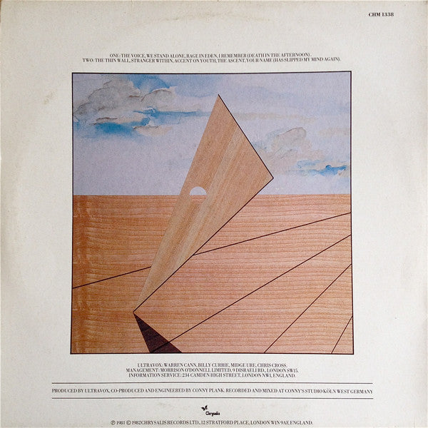 Ultravox - Rage In Eden (Vinyl, LP, Album, Reissue) Very Good (VG) / Very Good Plus (VG+)