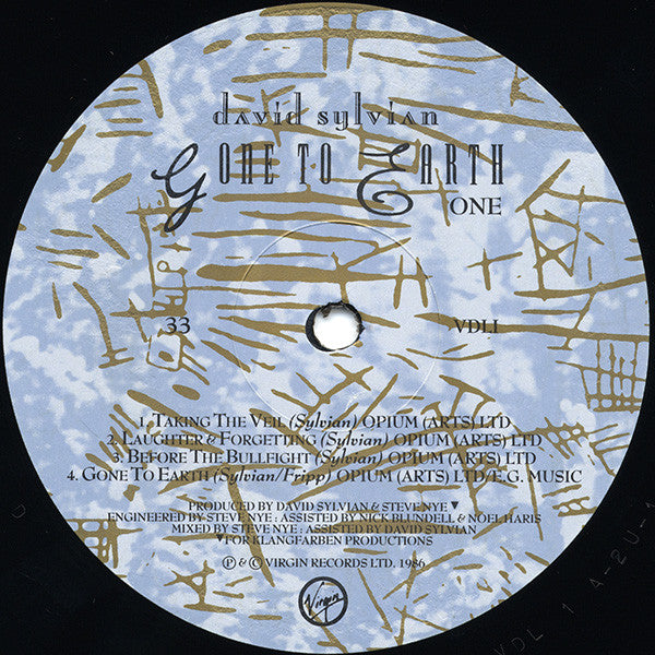 David Sylvian - Gone To Earth (2xVinyl, LP, Album) Very Good (VG) / Very Good (VG)