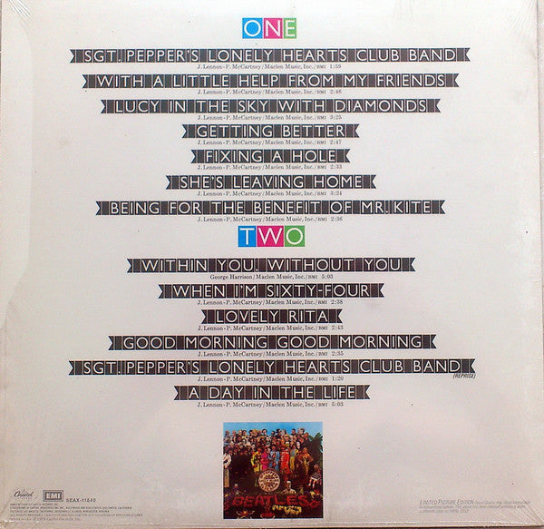 The Beatles - Sgt. Pepper's Lonely Hearts Club Band (Vinyl, LP, Album, Limited Edition, Picture Disc, Reissue, Stereo) Mint (M) / Mint (M)