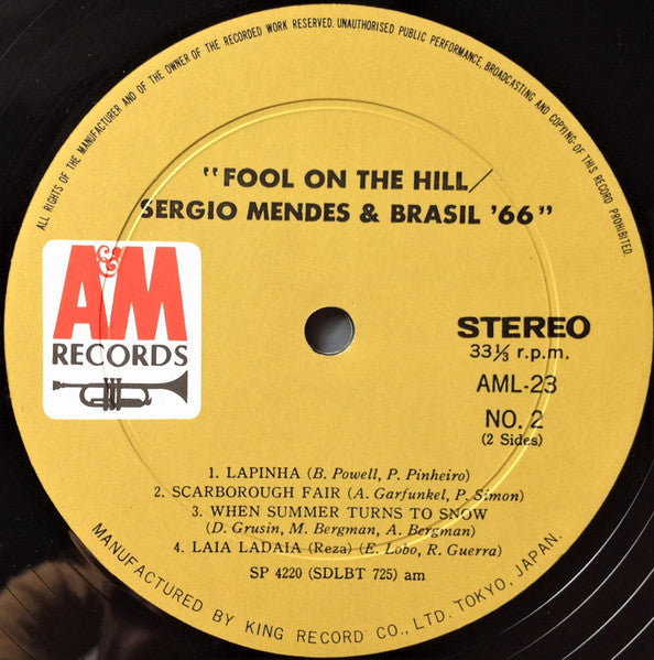 Sérgio Mendes & Brasil '66 - Fool On The Hill (Vinyl, LP, Album)