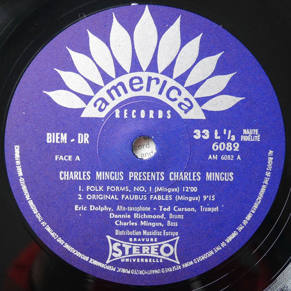Charles Mingus - Presents Charles Mingus (Vinyl, LP, Album, Reissue) Very Good Plus (VG+) / Very Good (VG)