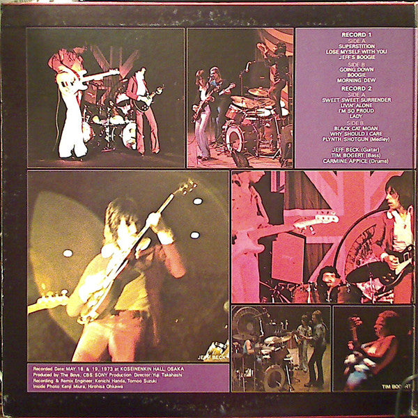 Beck, Bogert & Appice - Beck, Bogert & Appice Live (2xVinyl, LP, Album, Reissue) Very Good Plus (VG+) / Very Good (VG)