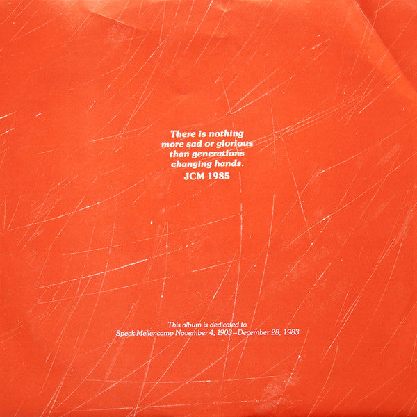 John Cougar Mellencamp - Scarecrow (Vinyl, LP, Album, Stereo) Very Good (VG) / Very Good Plus (VG+)