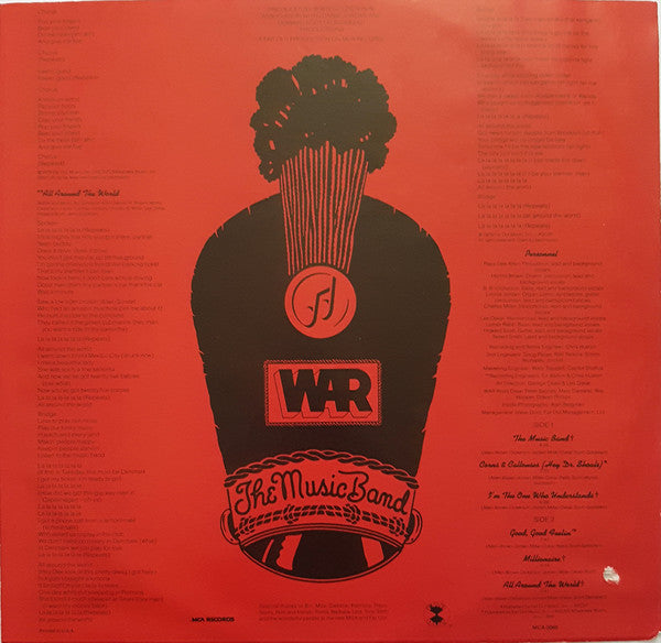 War - The Music Band (Vinyl, LP, Album, Stereo) Very Good (VG) / Poor (P)