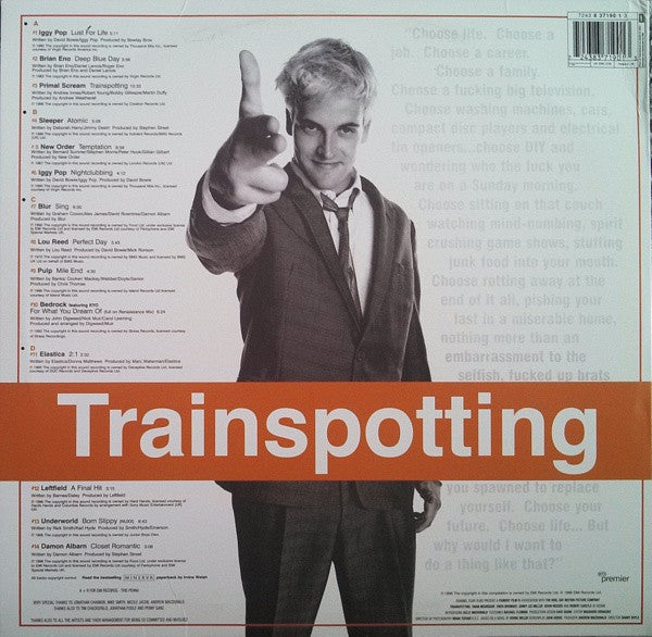 Various - Trainspotting (Music From The Motion Picture) (2xVinyl, LP, Compilation, Limited Edition) Good Plus (G+) / Very Good Plus (VG+)