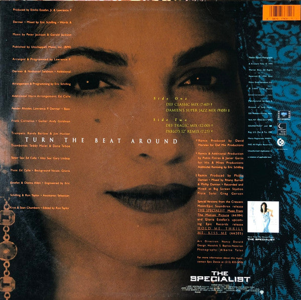 Gloria Estefan - Turn The Beat Around (Vinyl, 12", 33 ⅓ RPM, Single) Good Plus (G+) / Very Good (VG)