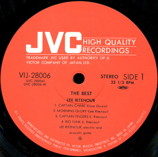 Lee Ritenour - The Best (Vinyl, LP, Compilation)