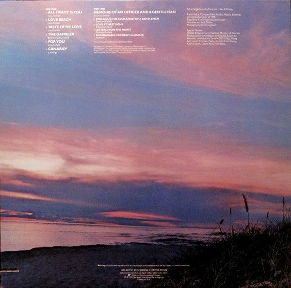 Emerson, Lake & Palmer - Love Beach (Vinyl, LP, Album) Very Good Plus (VG+) / Very Good Plus (VG+)