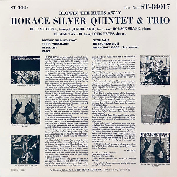 The Horace Silver Quintet - Blowin' The Blues Away (Vinyl, LP, Albu...