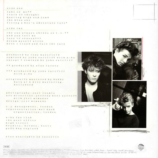 a-ha - Hunting High And Low = ハンティング・ハイ・アンド・ロウ (Vinyl, LP, Album, S...