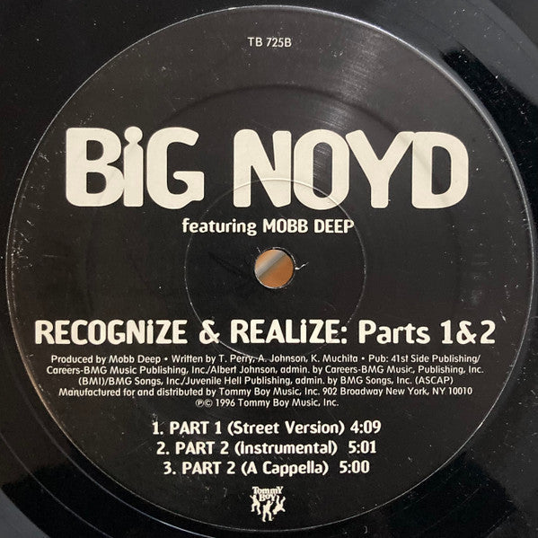 Big Noyd - Recognize & Realize: Part 2 (Vinyl, 12") Very Good Plus (VG+) / Very Good (VG)