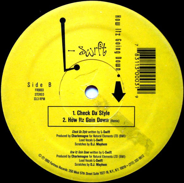 L Swift - How Itz Going Down (Vinyl, 12", 33 ⅓ RPM) Very Good Plus (VG+) / Generic