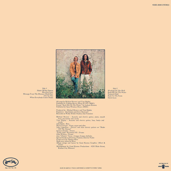 Brewer And Shipley - Shake Off The Demon (Vinyl, LP, Album, Reissue) Very Good (VG) / Very Good (VG)