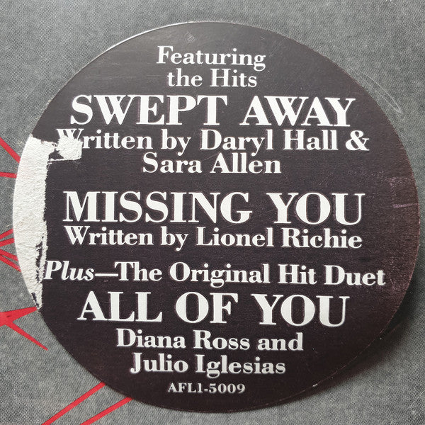 Diana Ross - Swept Away (Vinyl, LP, Album, Stereo) Very Good Plus (VG+) / Very Good (VG)