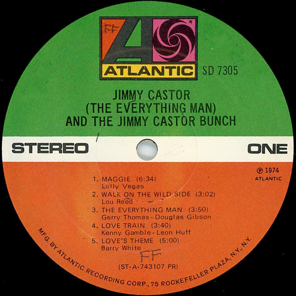 Jimmy Castor - Jimmy Castor (The Everything Man) And The Jimmy Castor Bunch (Vinyl, LP, Album) Good Plus (G+) / Very Good (VG)