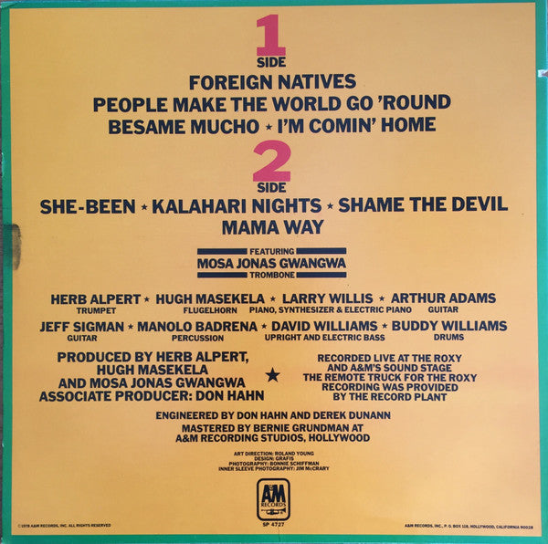 Herb Alpert - Main Event Live (Vinyl, LP, Album, Stereo) Very Good (VG) / Very Good Plus (VG+)
