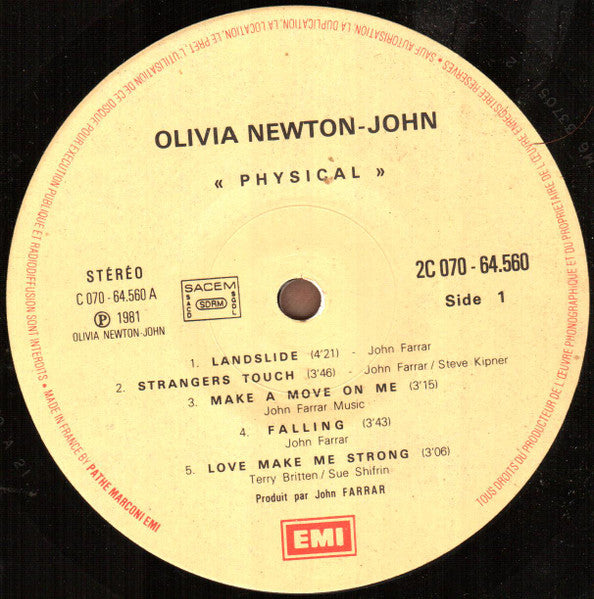 Olivia Newton-John - Physical (Vinyl, LP, Album, Stereo) Very Good Plus (VG+) / Very Good Plus (VG+)