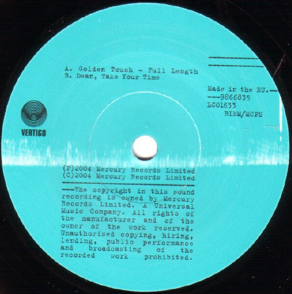 Razorlight - Golden Touch (Vinyl, 7", 45 RPM, Single, Limited Edition, Numbered) Very Good Plus (VG+) / Very Good Plus (VG+)