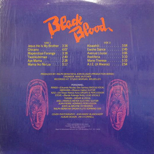 Black Blood (2) - Black Blood (Vinyl, LP) Very Good (VG) / Very Good (VG)