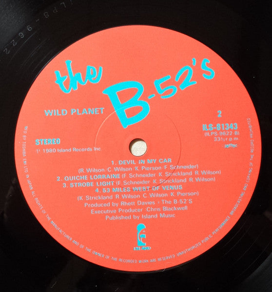 The B-52's - Wild Planet (Vinyl, LP, Album, Stereo) Near Mint (NM or M-) / Very Good Plus (VG+)