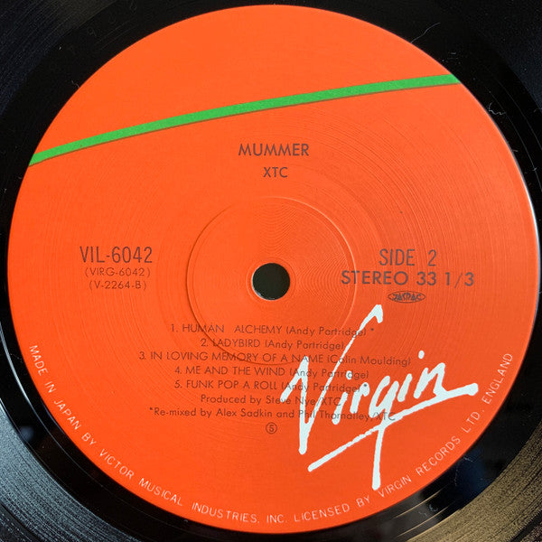 XTC - Mummer (Vinyl, LP, Album, Stereo) Good Plus (G+) / Very Good Plus (VG+)