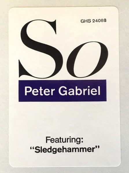 Peter Gabriel - So (Vinyl, LP, Album) Very Good (VG) / Very Good (VG)