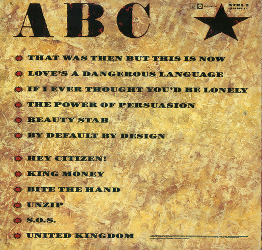 ABC - Beauty Stab (Vinyl, LP, Album, Stereo) Very Good Plus (VG+) / Very Good Plus (VG+)