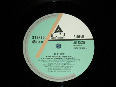 Chip Chip - So Close To Heaven (Vinyl, 12", 45 RPM) Near Mint (NM or M-) / Very Good Plus (VG+)