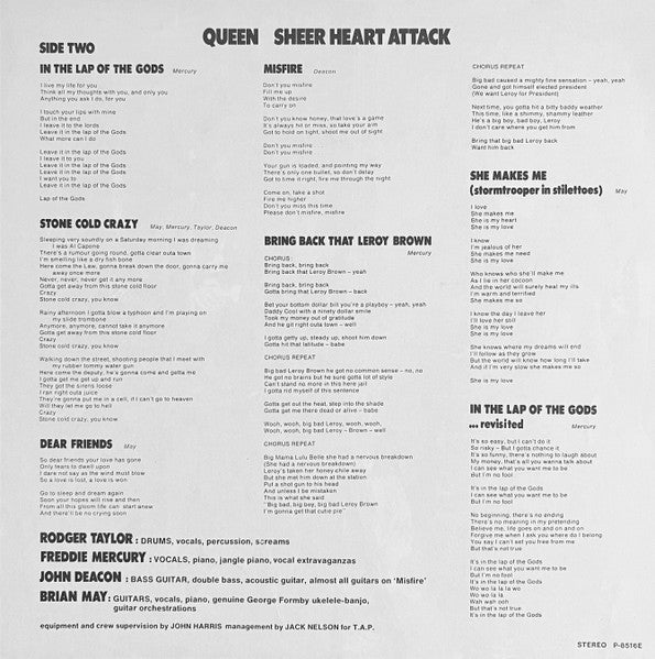 Queen - Sheer Heart Attack = シアー・ハート・アタック (Vinyl, LP, Album, Stereo)
