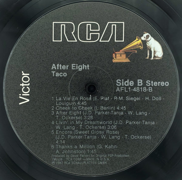 Taco - After Eight (Vinyl, LP, Album, Stereo)