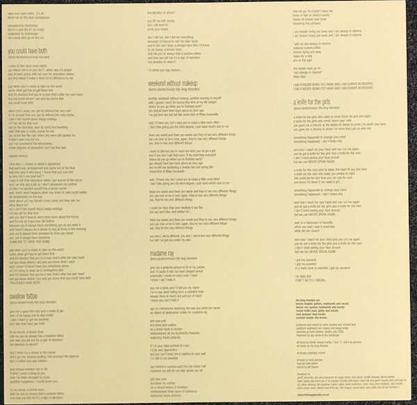 The Long Blondes - Someone To Drive You Home (Vinyl, LP, Album) Very Good (VG) / Very Good Plus (VG+)