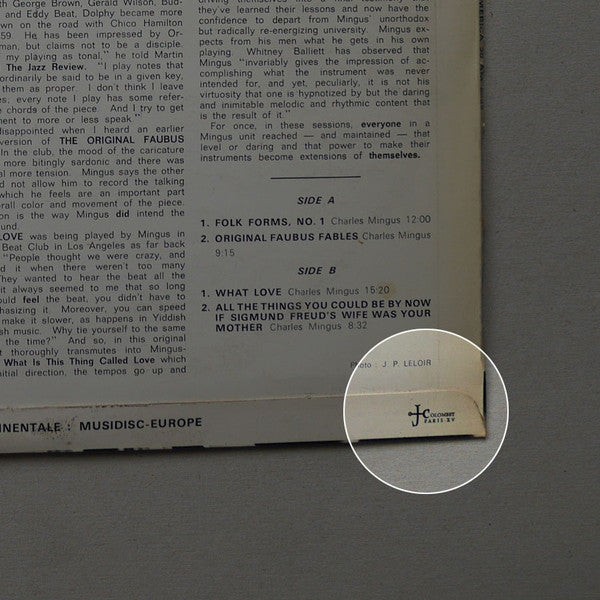 Charles Mingus - Presents Charles Mingus (Vinyl, LP, Album, Reissue) Very Good Plus (VG+) / Very Good (VG)