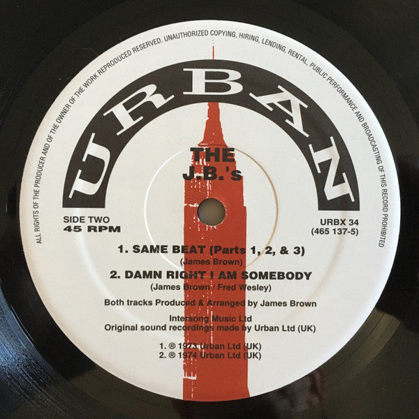 The J.B.'s - The Grunt (Parts 1 & 2) (Vinyl, 12", 45 RPM, Compilation) Very Good (VG) / Good Plus (G+)