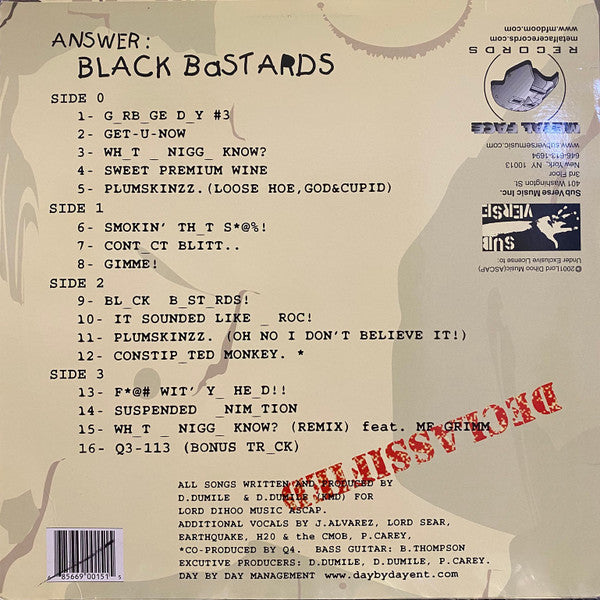 KMD - Bl_ck B_st_rds (Vinyl, LP, Album, Reissue)