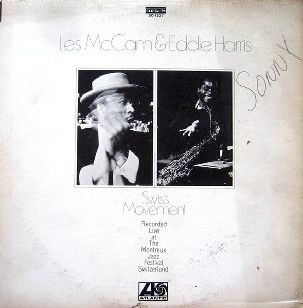 Les McCann - Swiss Movement (Vinyl, LP, Album, Stereo) Good Plus (G+) / Very Good (VG)