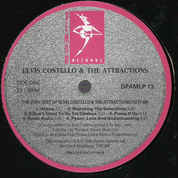 Elvis Costello & The Attractions - The Very Best Of Elvis Costello And The Attractions (2xVinyl, Vinyl, LP, Compilation, 7", 45 RPM, Limited Edition) Very Good Plus (VG+) / Very Good Plus (VG+)