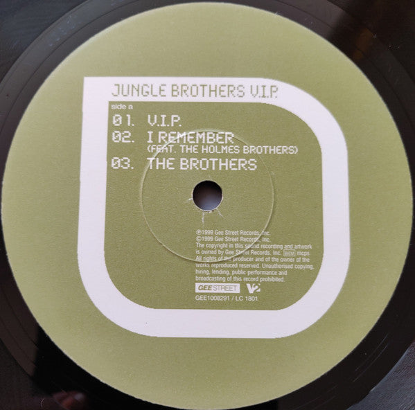 Jungle Brothers - V.I.P. (2xVinyl, LP, Album) Very Good Plus (VG+) / Very Good Plus (VG+)